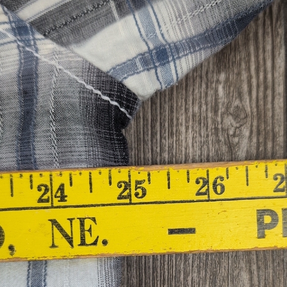 Men’s BKE Blue & White Striped Cotton Denim Shirt Size XL​ - Picture 11 of 12